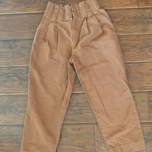 Zara Women’s Brown Paperbag Trousers